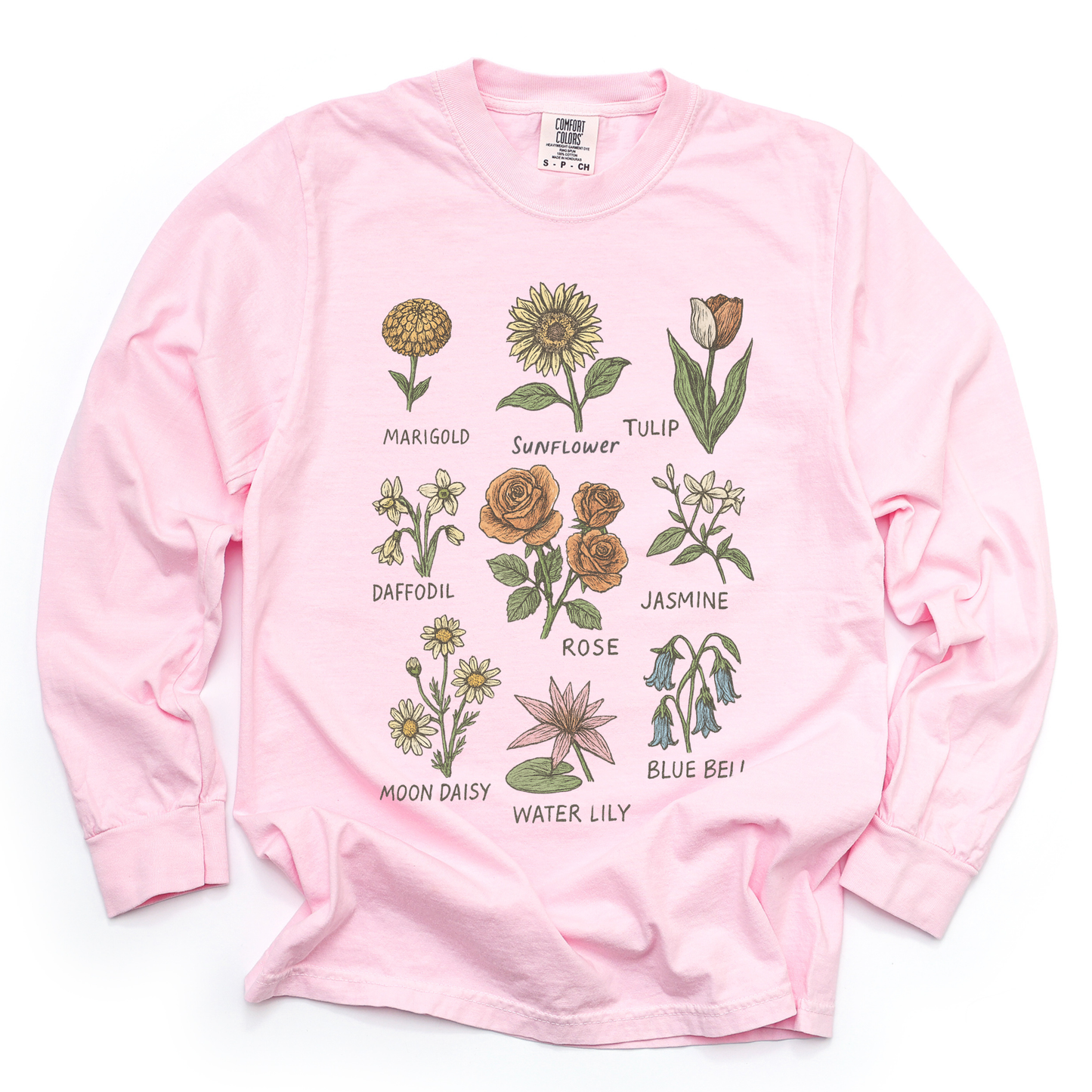 Botanical Sketchbook - Comfort Colors Premium Long Sleeve T Shirt