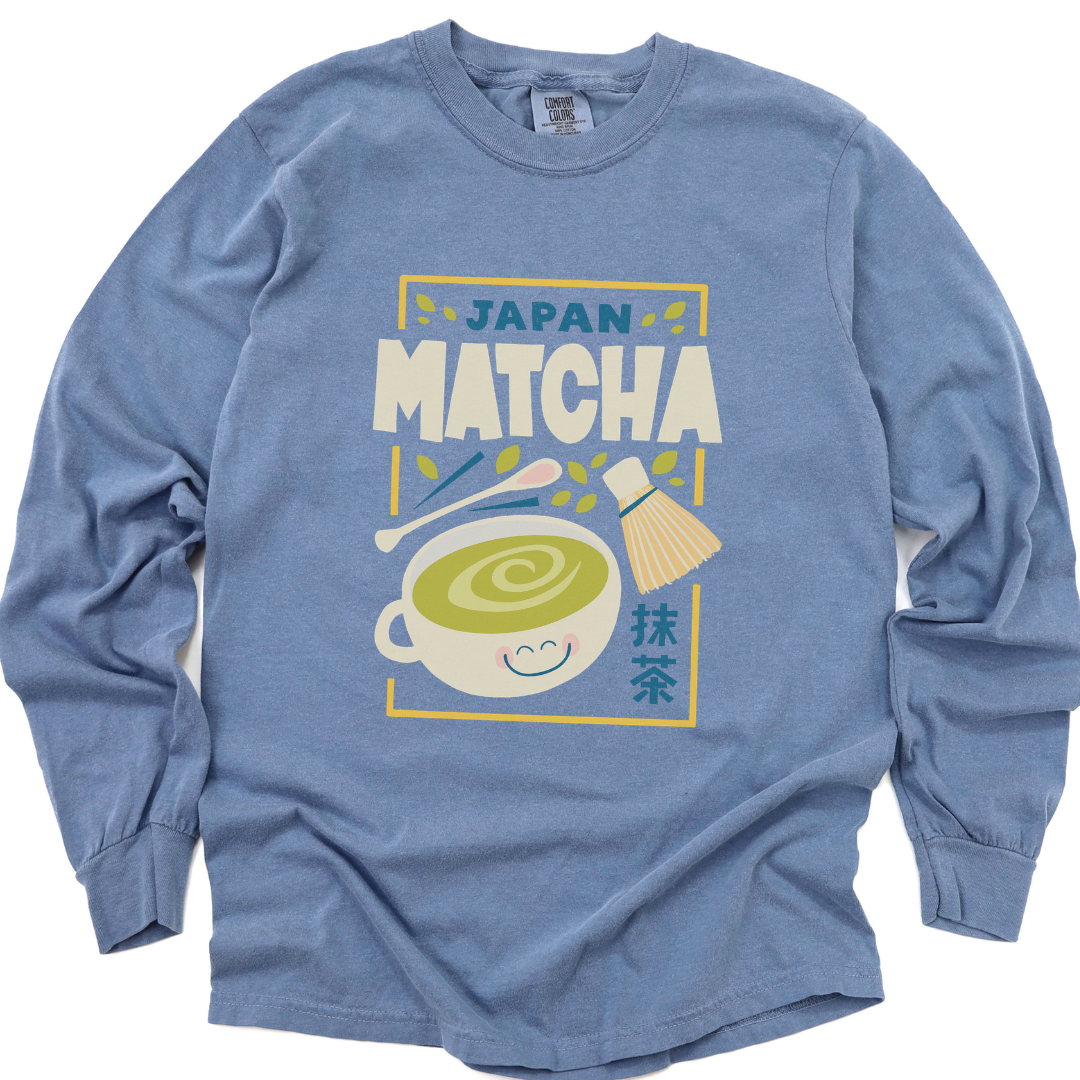 Matcha - Comfort Colors Premium Long Sleeve T Shirt