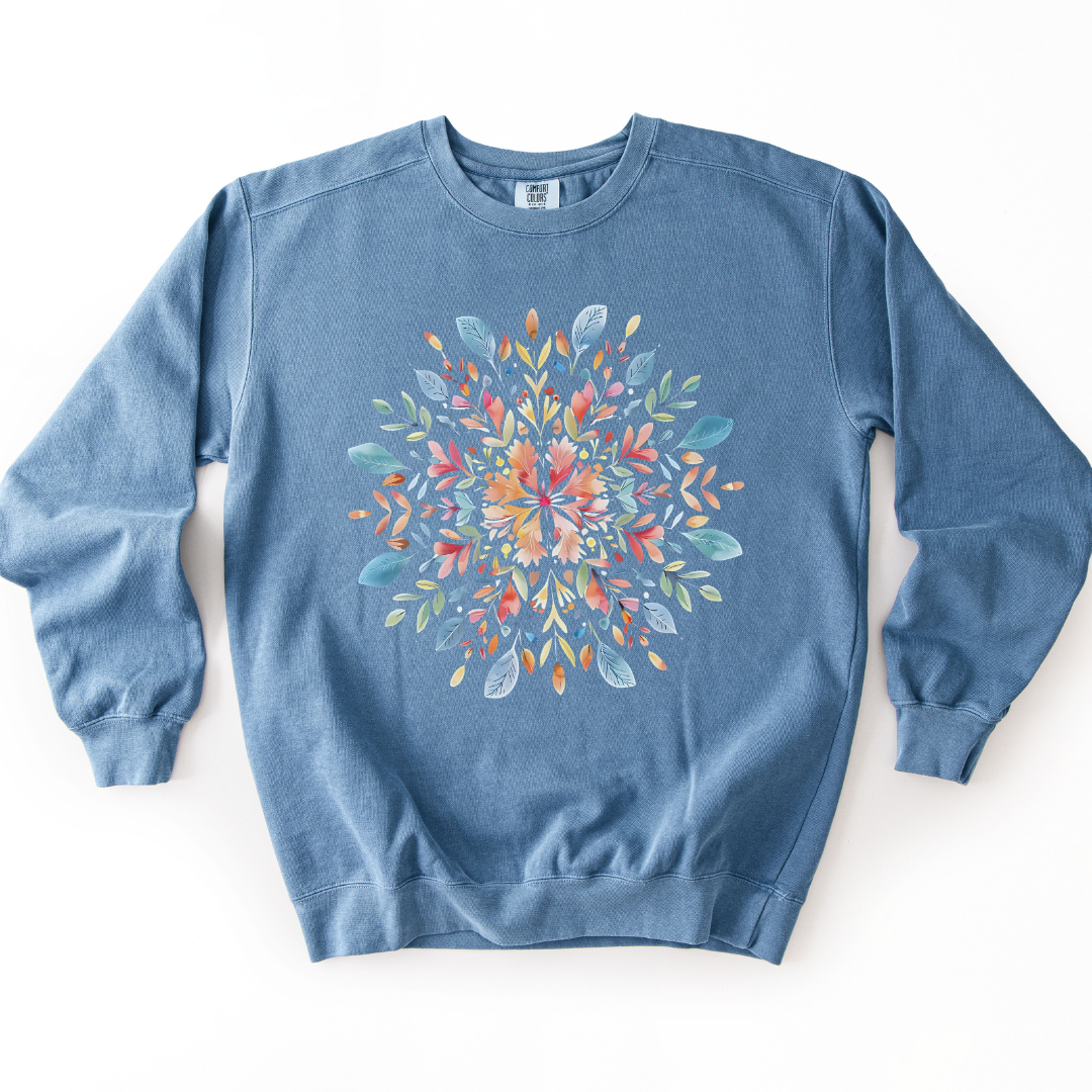 Plant Mandala - Comfort Colors Premium Heavyweight Sweatshirt