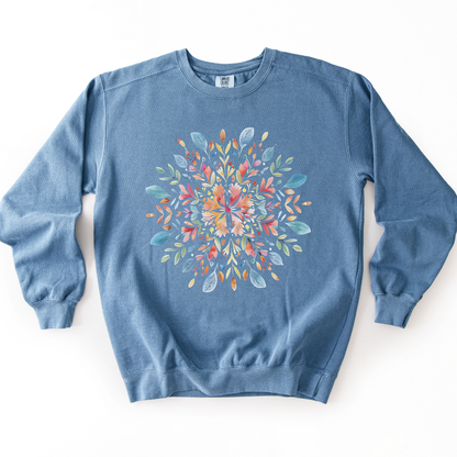 Plant Mandala - Comfort Colors Premium Heavyweight Sweatshirt