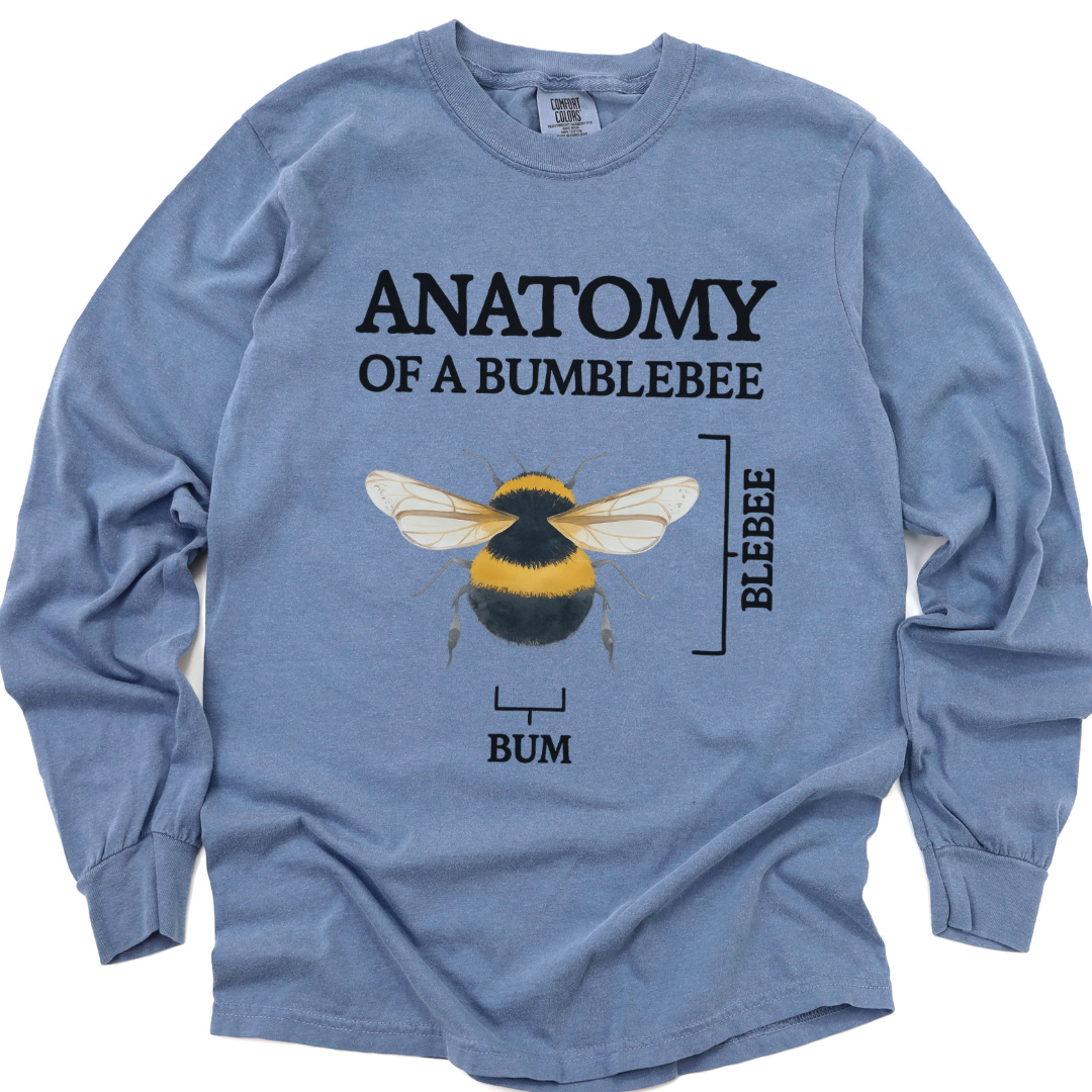 Anatomy Of A Bumblebee - Comfort Colors Long Sleeve Premium T Shirt