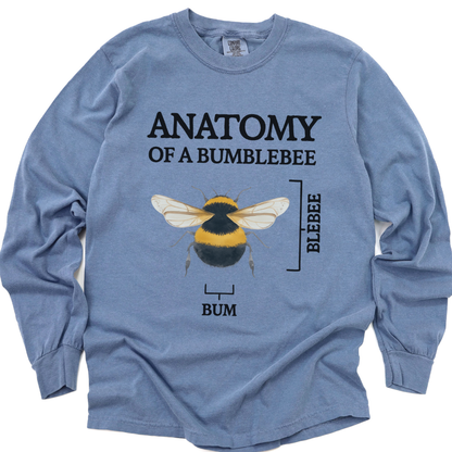 Anatomy Of A Bumblebee - Comfort Colors Long Sleeve Premium T Shirt