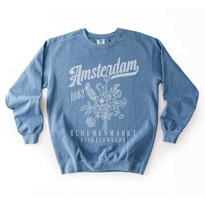 Amsterdam Flower Market - Comfort Colors Premium Heavyweight Sweatshirt