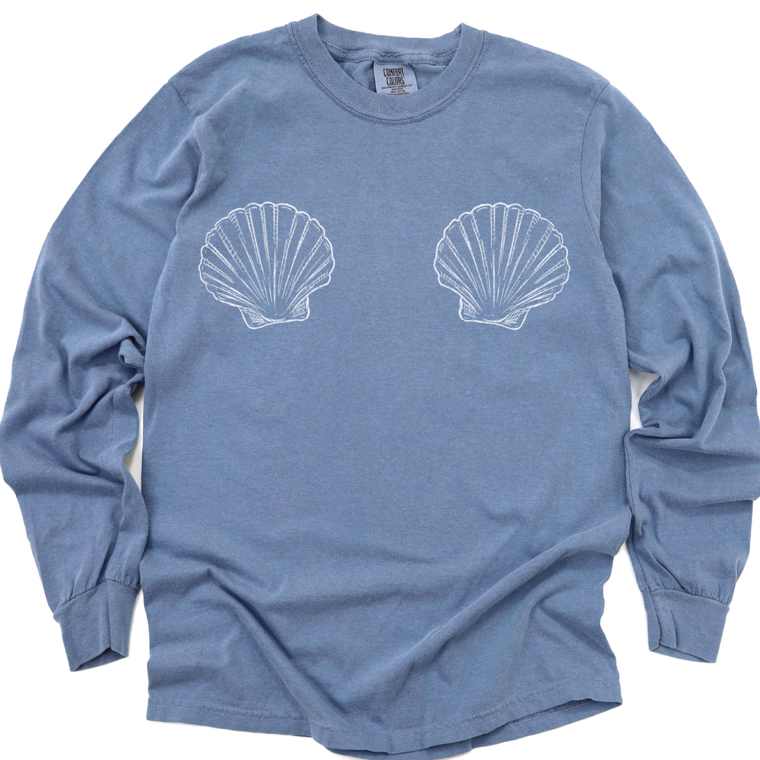She Shells - Comfort Colors Long Sleeve Premium T Shirt