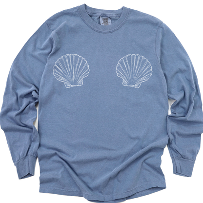 She Shells - Comfort Colors Long Sleeve Premium T Shirt