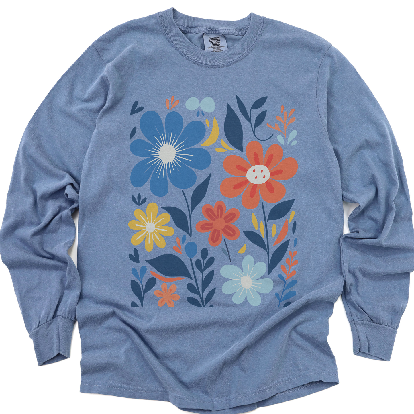 Floral Riot - Comfort Colors Premium Long Sleeve T Shirt