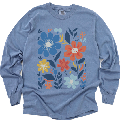 Floral Riot - Comfort Colors Premium Long Sleeve T Shirt
