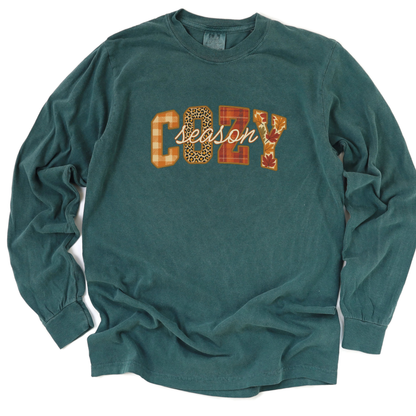 Cozy Season - Comfort Colors Premium Long Sleeve T Shirt