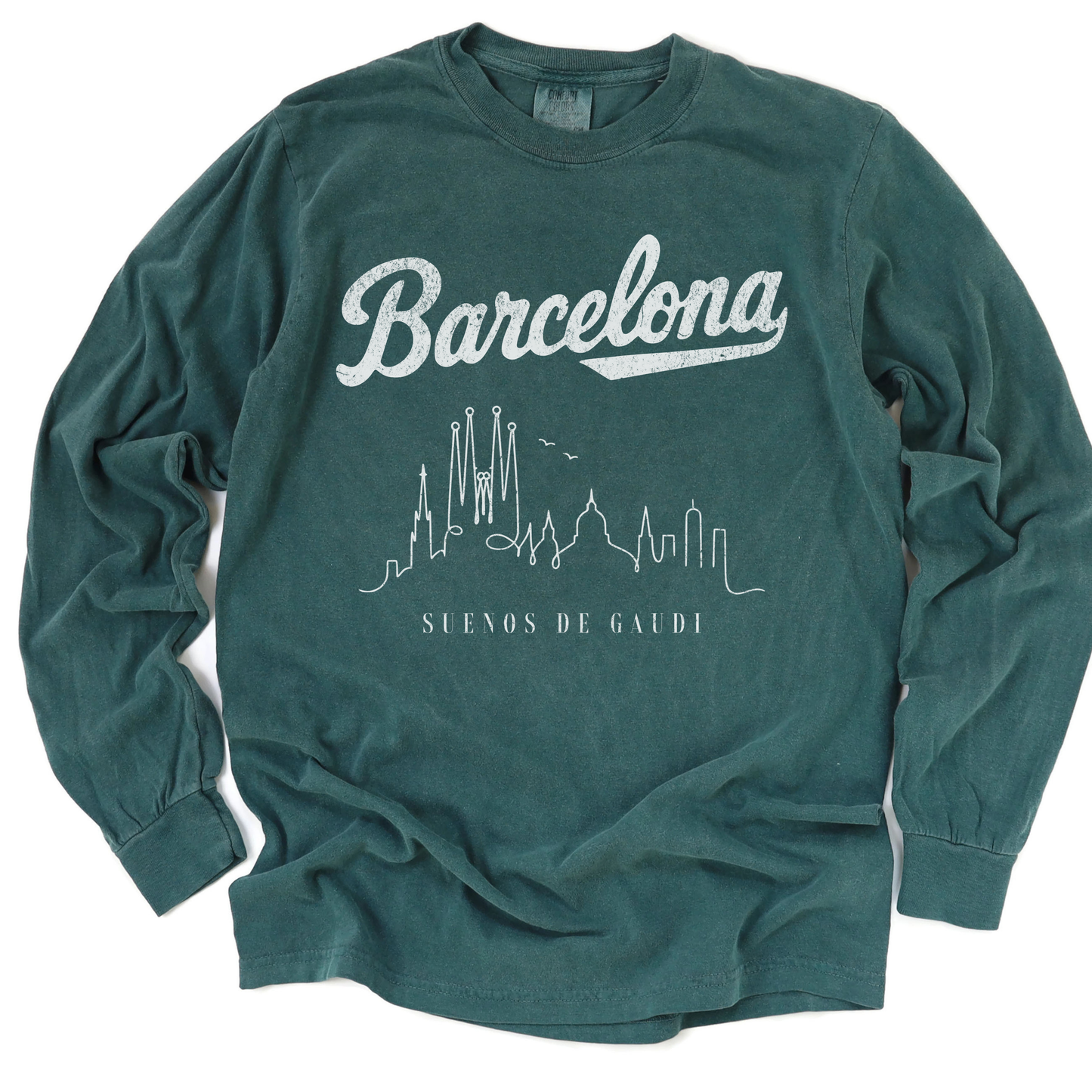 Barcelona, Dreams of Gaudi - Comfort Colors Long Sleeve Premium T Shirt