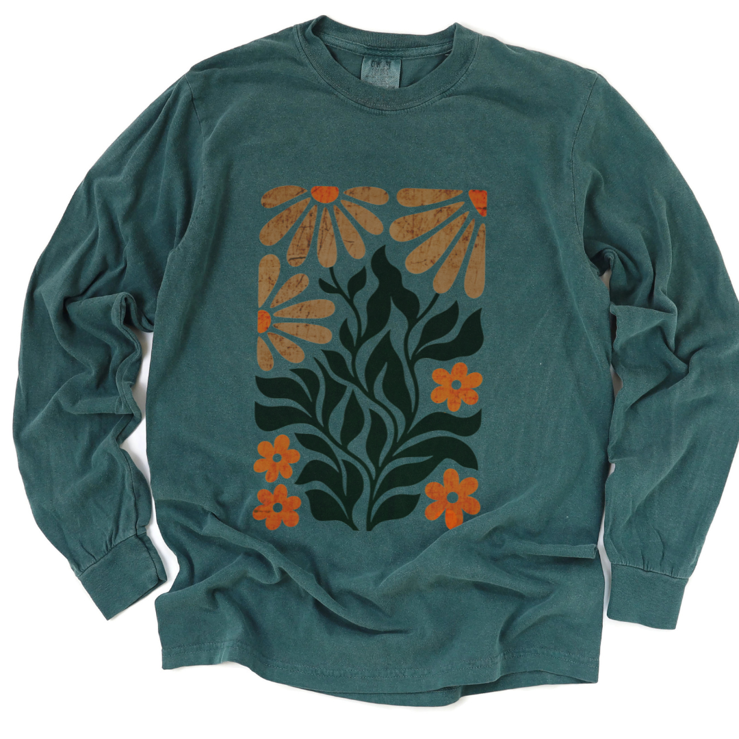 Wildlight Flora - Comfort Colors Premium Long Sleeve T Shirt