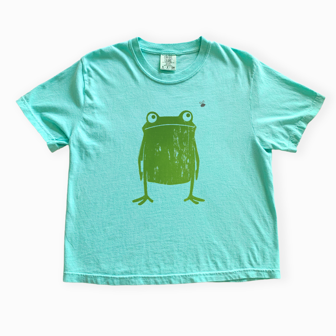 Frog - Comfort Colors Boxy Cropped Tee