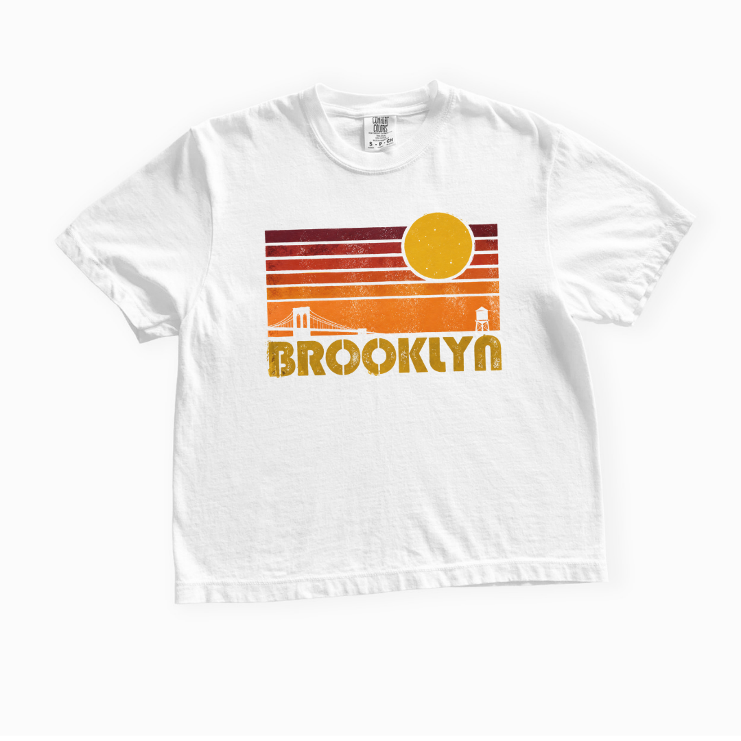 Brooklyn - Comfort Colors Boxy Cropped Tee