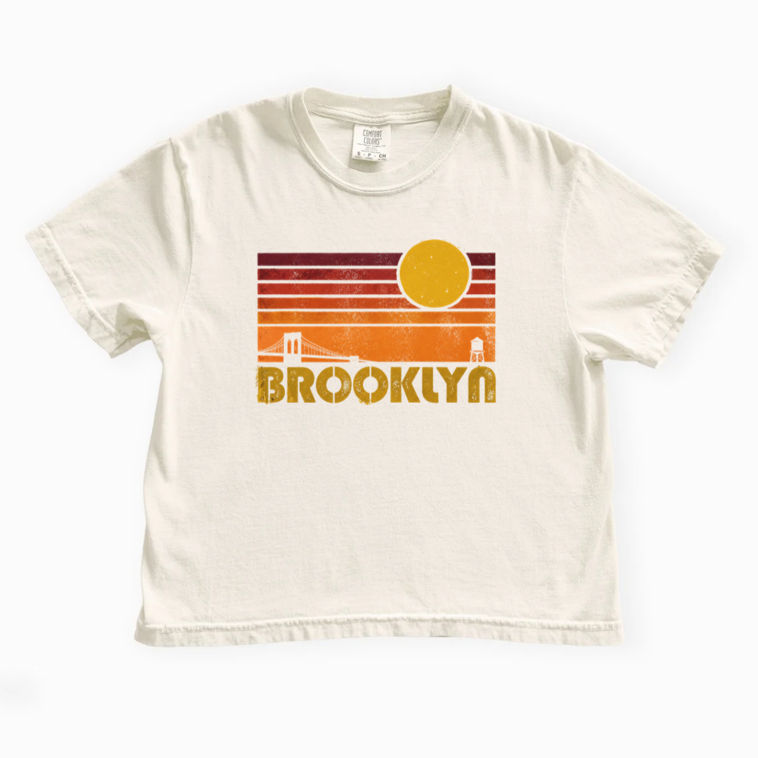 Brooklyn - Comfort Colors Boxy Cropped Tee