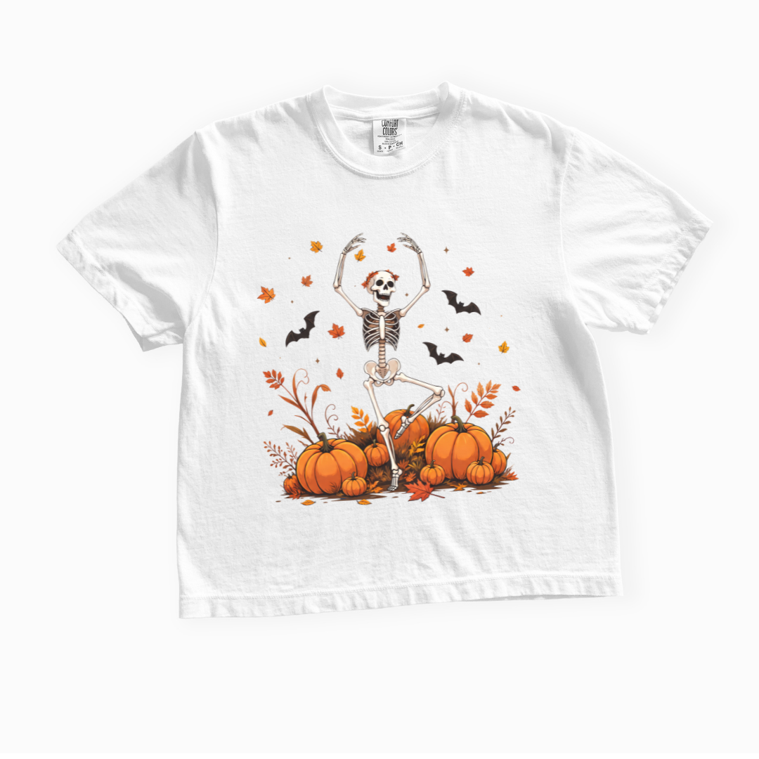 Dancing in the Pumpkin Patch - Comfort Colors Boxy Cropped Tee