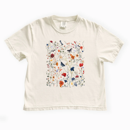 Garden of Joy - Comfort Colors Boxy Cropped Tee
