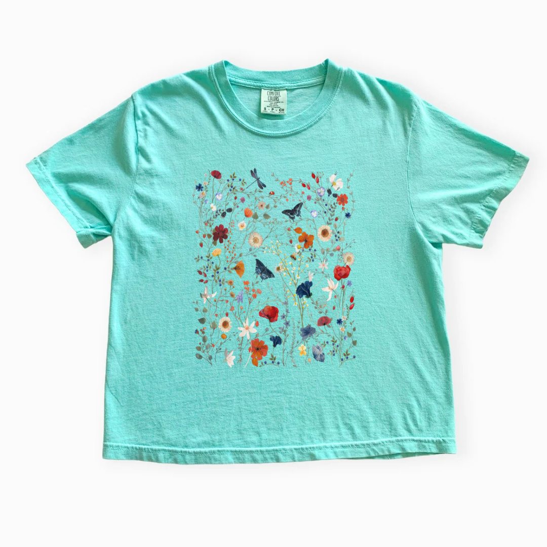 Garden of Joy - Comfort Colors Boxy Cropped Tee