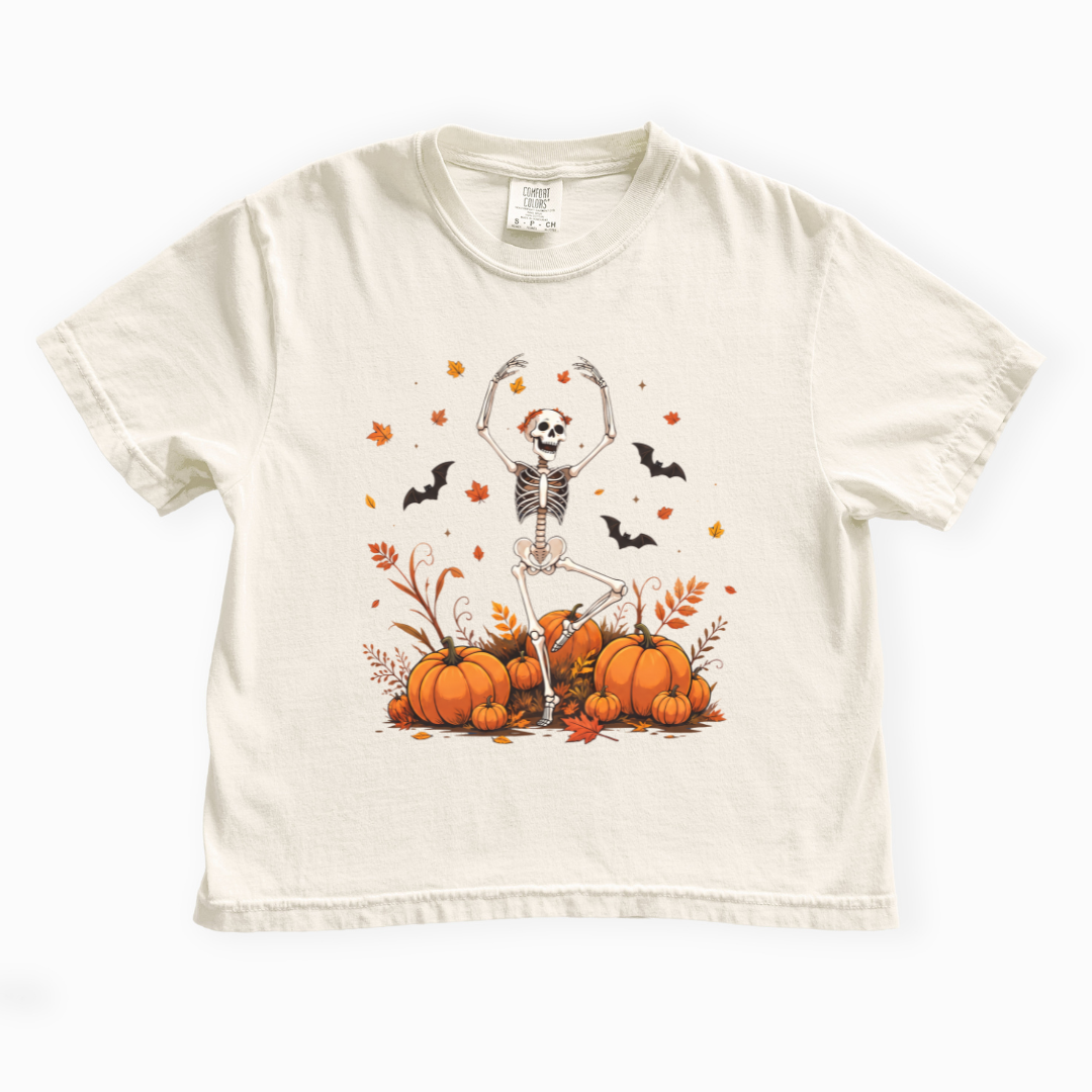 Dancing in the Pumpkin Patch - Comfort Colors Boxy Cropped Tee