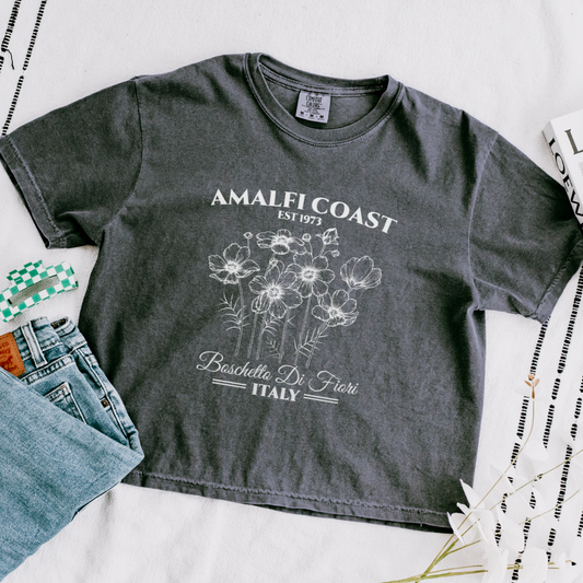 Amalfi Coast - Comfort Colors Boxy Cropped Tee