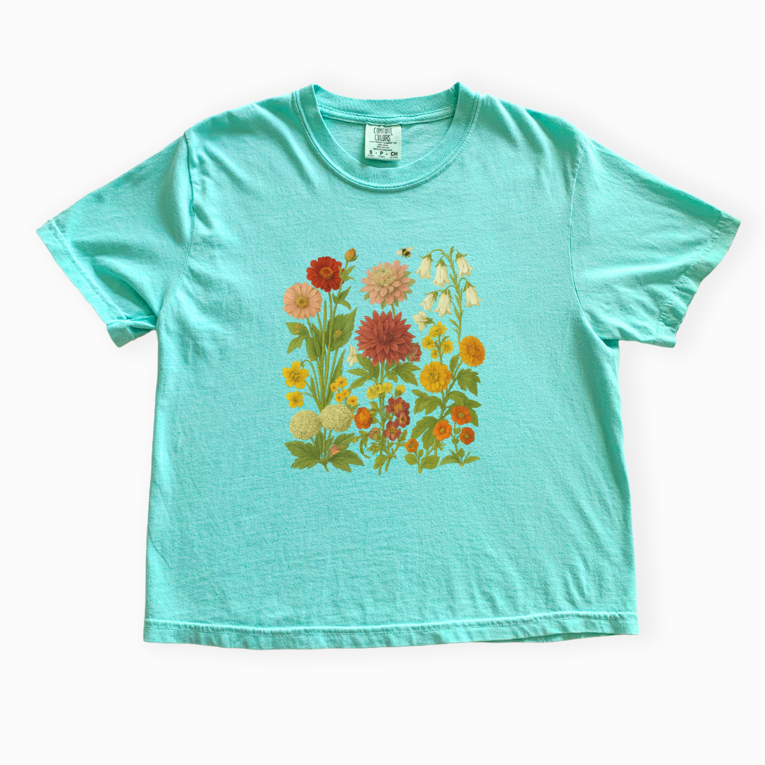 Secret Garden - Comfort Colors Boxy Cropped Tee