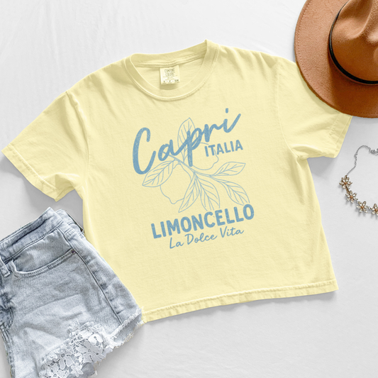 Capri - Comfort Colors Boxy Cropped Tee