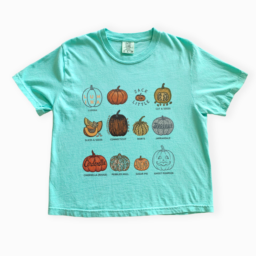 Pumpkin Patch - Comfort Colors Boxy Cropped Tee