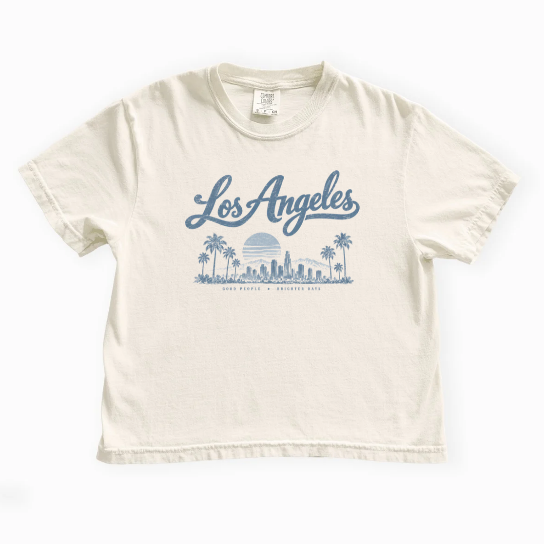 Los Angeles - Comfort Colors Boxy Cropped Tee