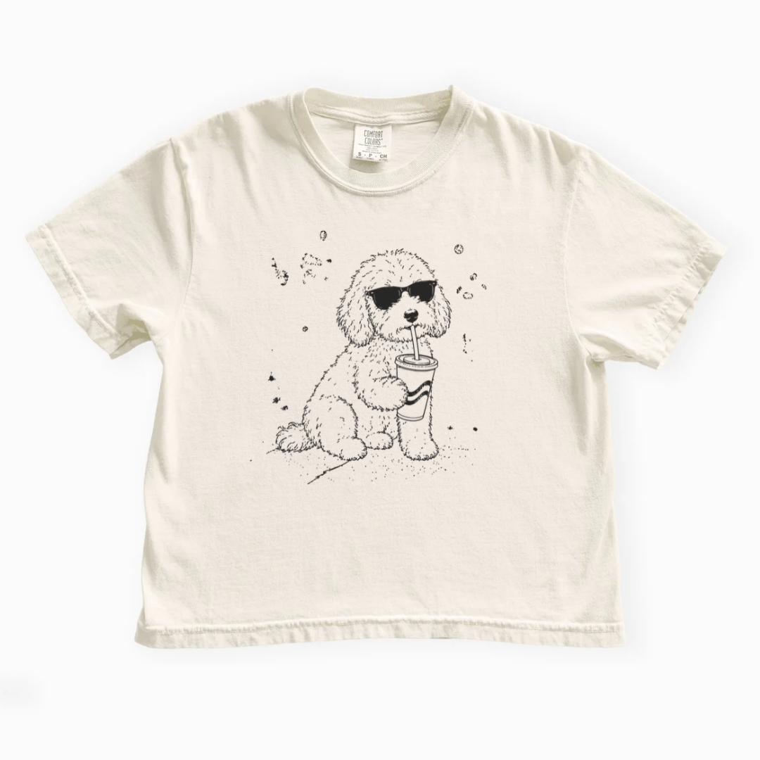 Soda Dog - Comfort Colors Boxy Cropped Tee