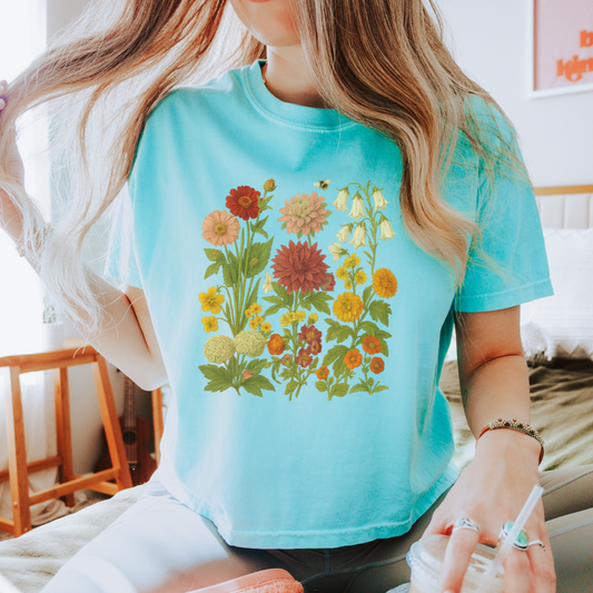Secret Garden - Comfort Colors Boxy Cropped Tee