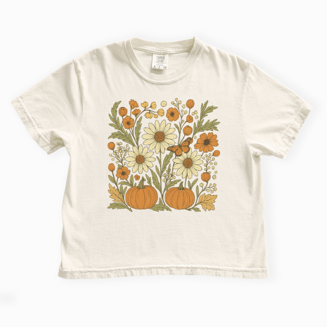 Autumn Harvest - Comfort Colors Boxy Cropped Tee