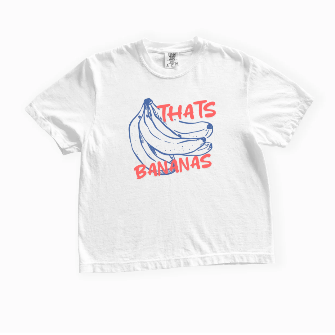 Thats Bananas - Comfort Colors Boxy Cropped Tee