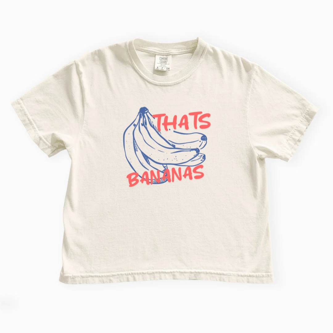 Thats Bananas - Comfort Colors Boxy Cropped Tee