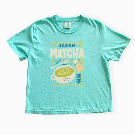 Matcha - Comfort Colors Boxy Cropped Tee