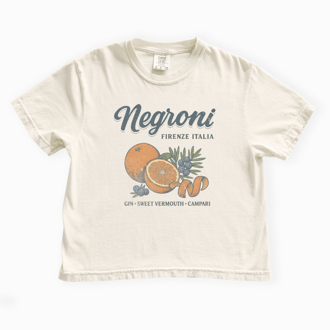 Negroni - Comfort Colors Boxy Cropped Tee