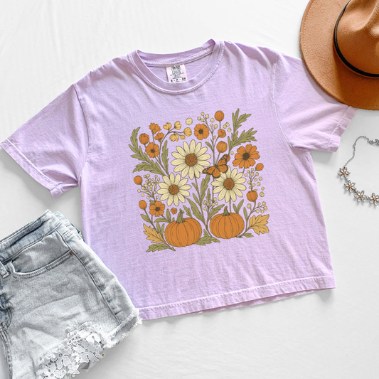 Autumn Harvest - Comfort Colors Boxy Cropped Tee