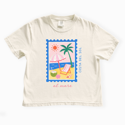 Costa Del Sol - Comfort Colors Boxy Cropped Tee