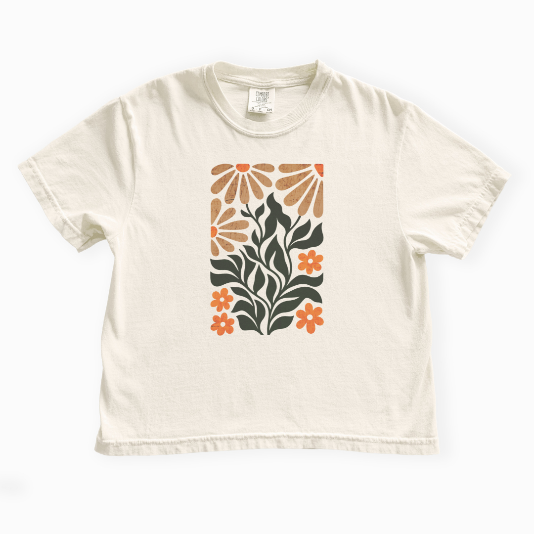 Wildlight Flora - Comfort Colors Boxy Cropped Tee