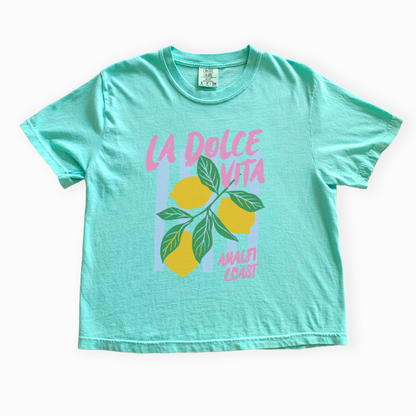 La Dolce Vita - Comfort Colors Boxy Cropped Tee