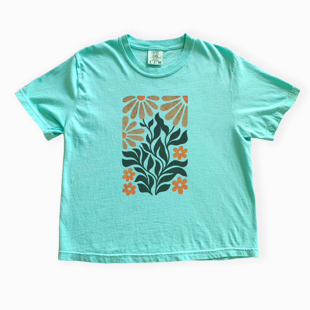 Wildlight Flora - Comfort Colors Boxy Cropped Tee