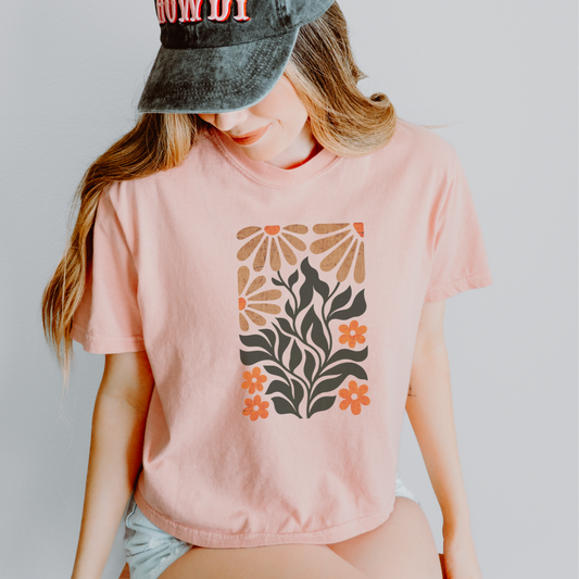 Wildlight Flora - Comfort Colors Boxy Cropped Tee