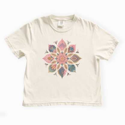 Serenity - Comfort Colors Boxy Cropped Tee