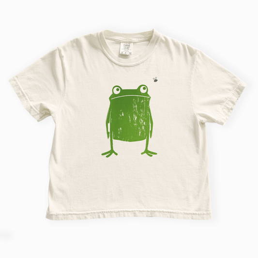 Frog - Comfort Colors Boxy Cropped Tee