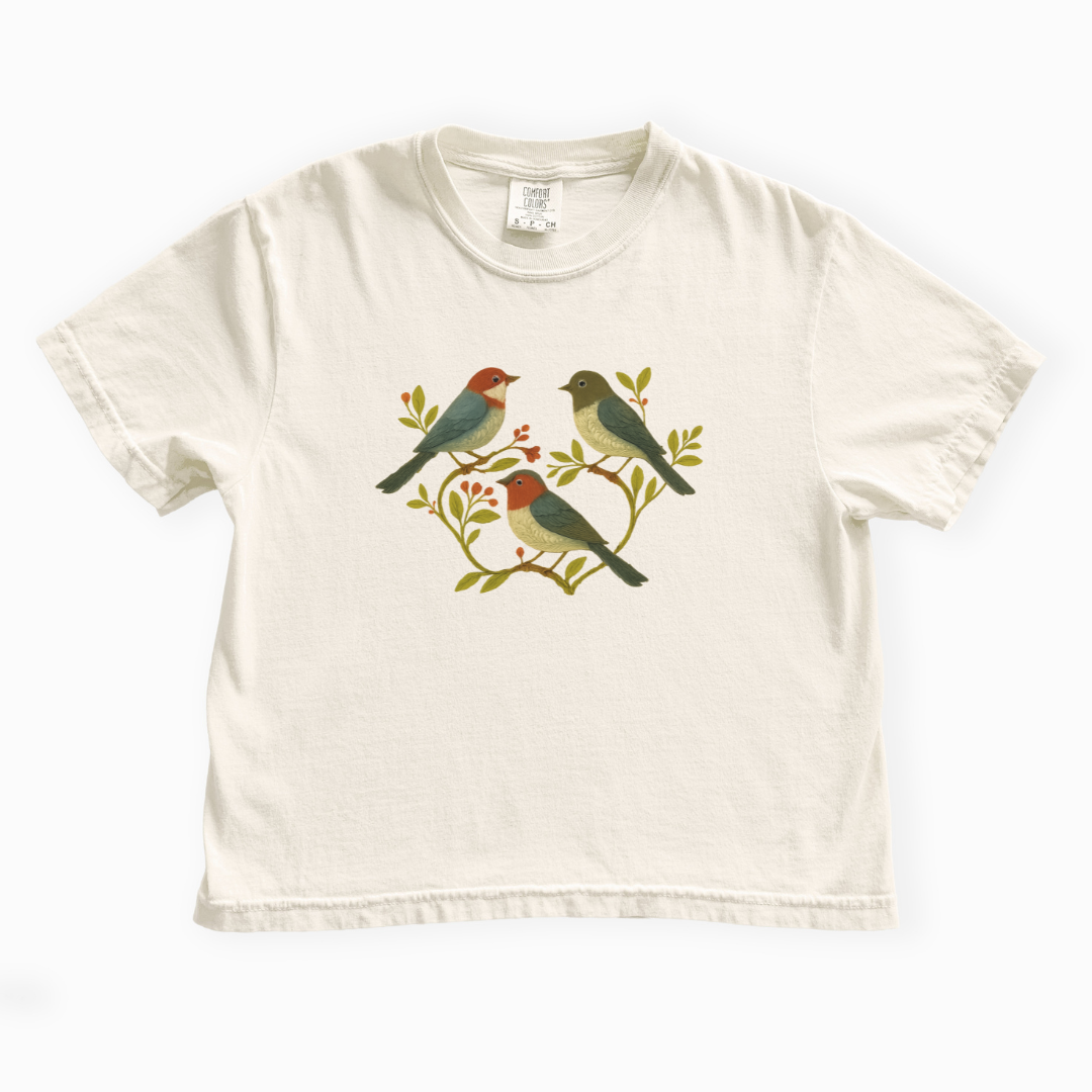 Garden Chorus - Comfort Colors Boxy Cropped Tee