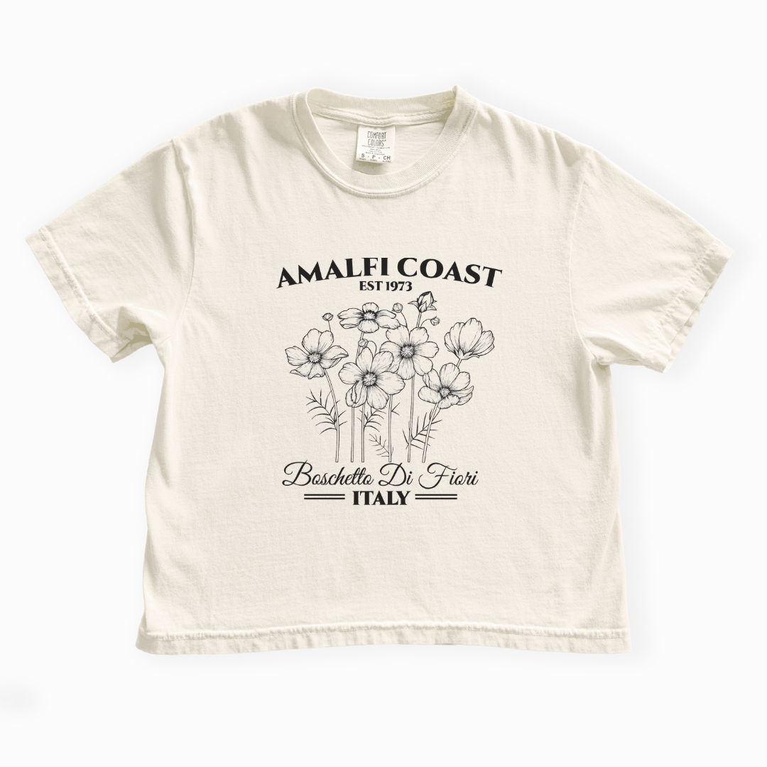 Amalfi Coast - Comfort Colors Boxy Cropped Tee