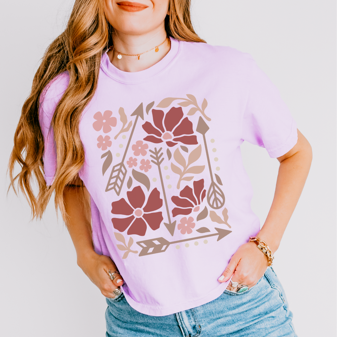 Arrows of Bohemia - Comfort Colors Boxy Cropped Tee