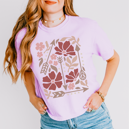 Arrows of Bohemia - Comfort Colors Boxy Cropped Tee