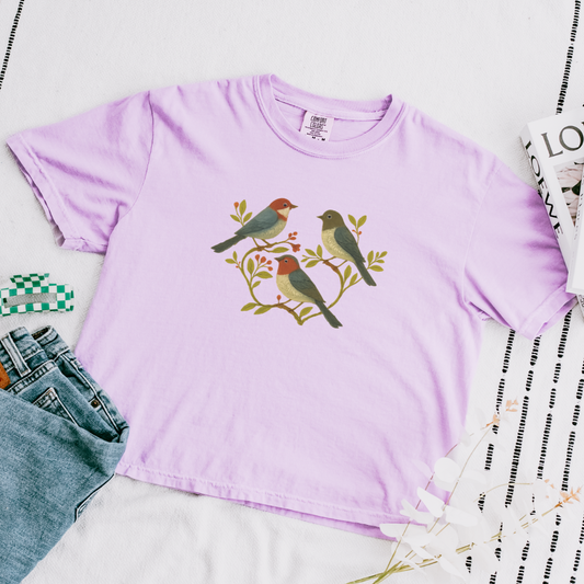 Garden Chorus - Comfort Colors Boxy Cropped Tee
