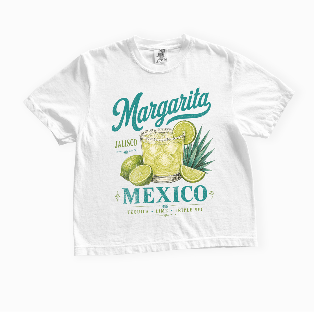 Margarita - Comfort Colors Boxy Cropped Tee