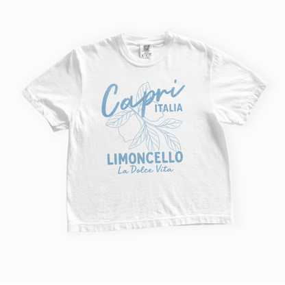 Capri - Comfort Colors Boxy Cropped Tee