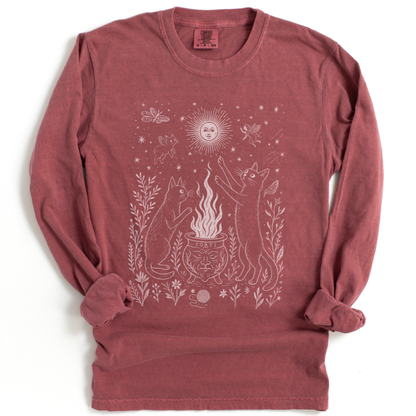 Midnight Meowgic - Comfort Colors Premium Long Sleeve T Shirt