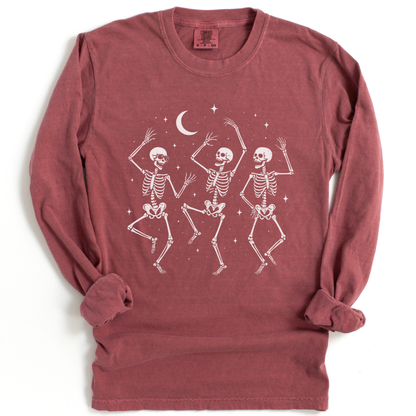 Midnight Bones & Boogie - Comfort Colors Long Sleeve Premium T Shirt